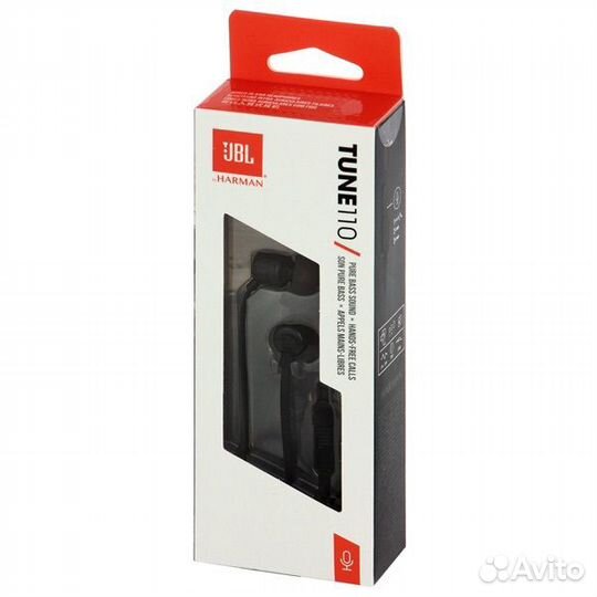 Наушники внутриканальные JBL T110 Black
