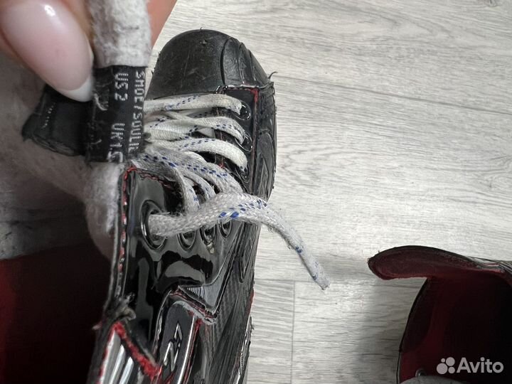 Хоккейные коньки bauer 32.5