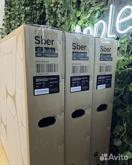 Новый Телевизор 4К Sber 43' 2024г гарантия
