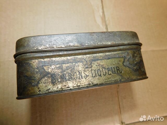 Жестяная коробка ландрин конфеты с ликером