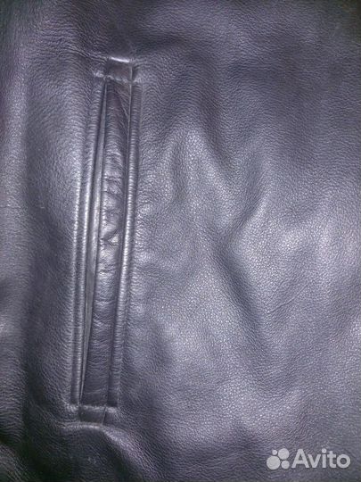 Кожаная куртка мужская 54