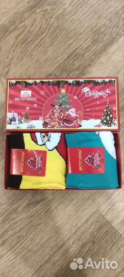 Новогодние носки в подарочной упаковке