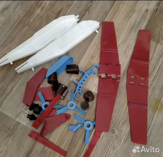 Самолет и вертолет - авиаконструктор -игрушка СССР