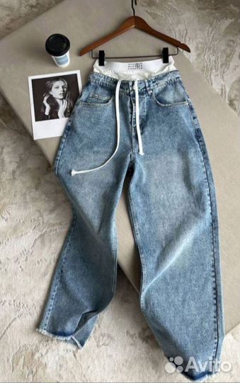 Loewe новые голубые джинсы