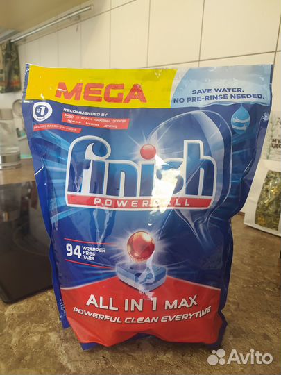 Таблетки для посудомоечных машин Finish