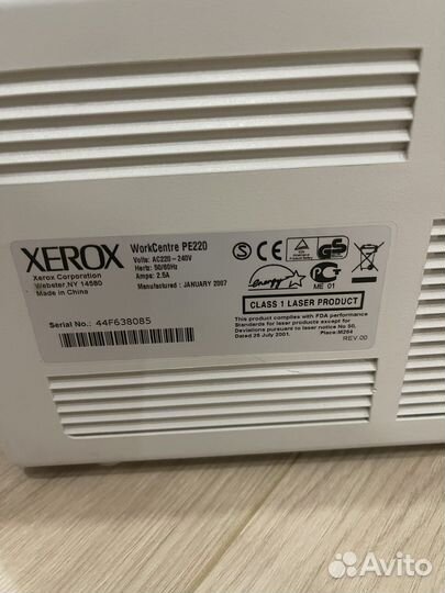 Принтер сканер копир Xeroh PE220