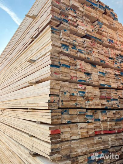 Доска обрезная 50х200х6000мм