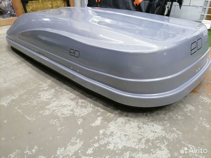 Автобокс Магнум 580 л серый глянец