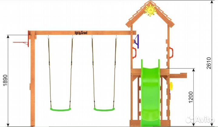 Детски игровой комплекс W6