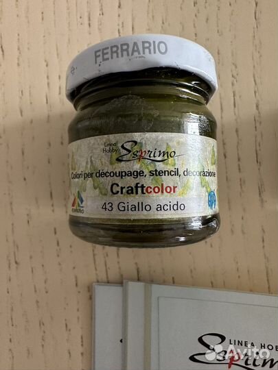 Краска ferrario для росписи новые и бу