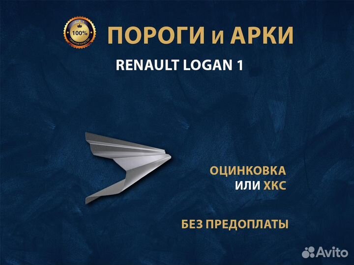 Пороги на Renault Logan 1 Ремонтные кузовные