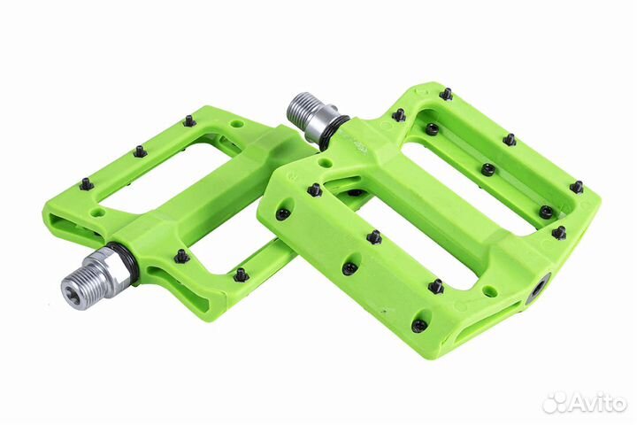 Педали нейлон со сьемными шипами, подш. пром, 9/16