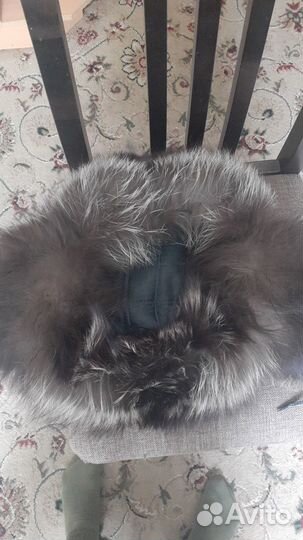 Шапка ушанка чернобурка