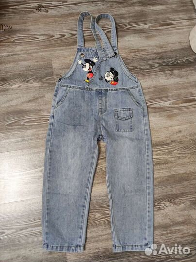 Джинсовый комбинезон для девочки 134-140