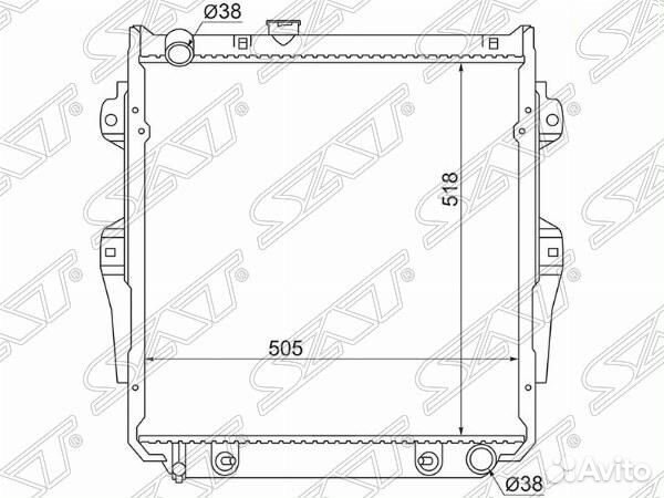 Радиатор Toyota Land Cruiser Prado (J70) 87-96