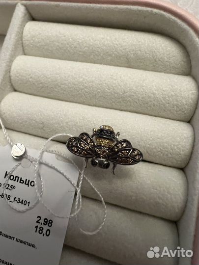 Серебряное кольцо женское 925