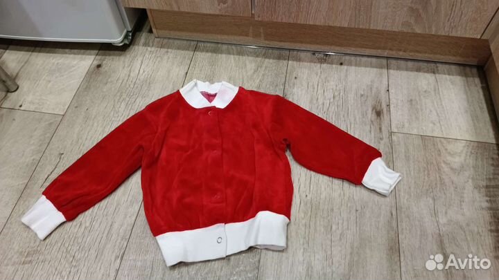 Костюм красный для ребенка деда мороза новый год