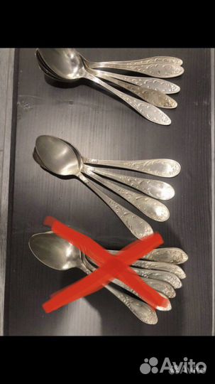 Чайные ложки из мельхиора СССР