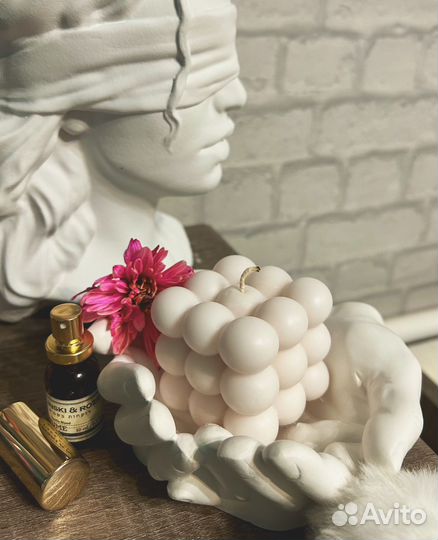 Ароматическая свеча ручной работы 