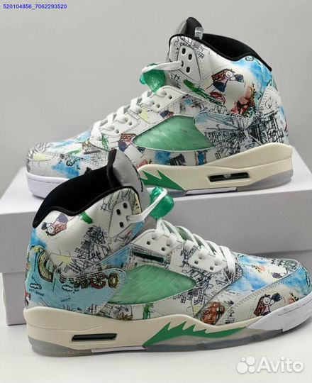 Кроссовки Nike Air Jordan 5 Retro White (Арт.27608