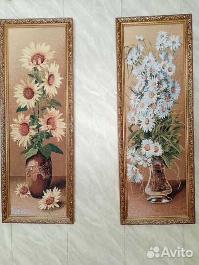 Картины гобелен, статуэтки, часы