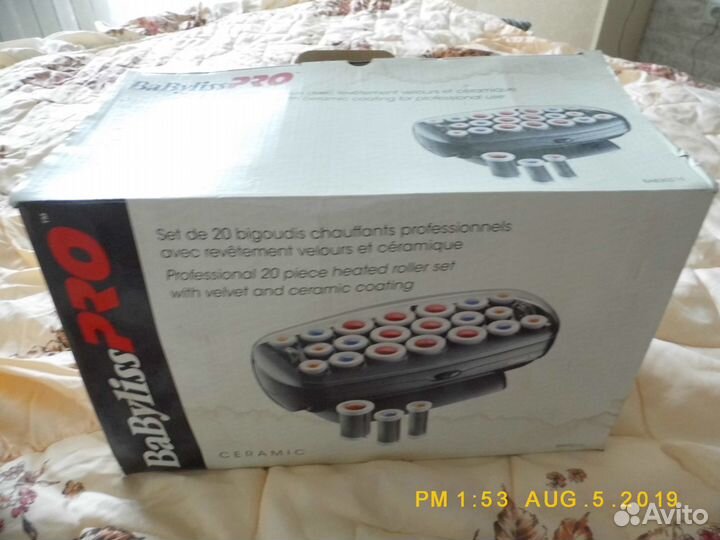 Бигуди и аппарат для разглаживания волос babyliss