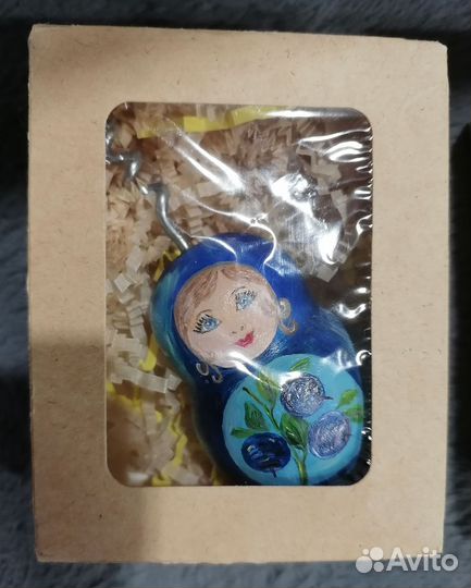 Матрёшка-штопор. Масляная живопись