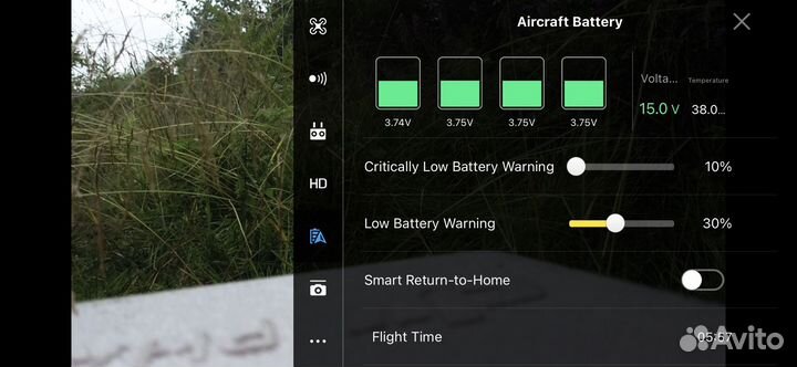 Батареи DJI Phantom4 2.0 pro 9,102,105,122 циклов