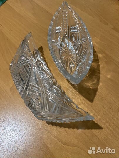 Салатники хрустальные