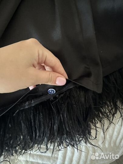 Брюки с перьями look online