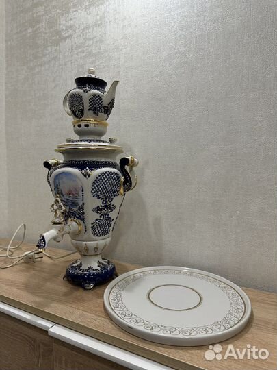 Самовар электрический фарфоровый