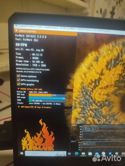 Игровой Ноутбук asus Ryzen 7.gtx 1650 Гарантия