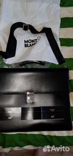 Портфель натуральная кожа. Оригинал. Mont Blanc