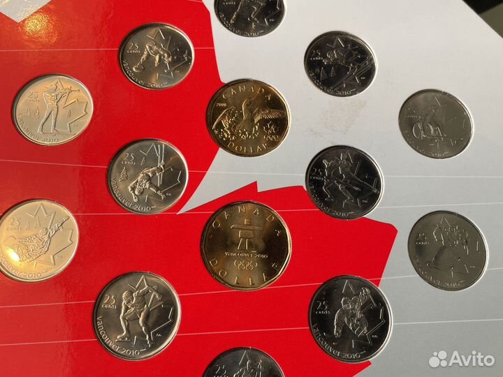 Набор монет Канада Олимпийские игры 2010