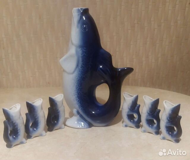 Рыбка - графин с рюмками, СССР