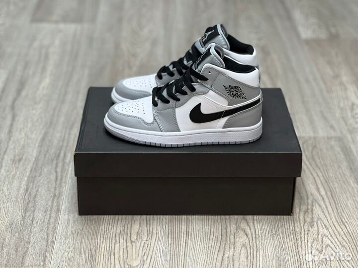 Кроссовки Air Jordan 1 Light Grey (36-45)