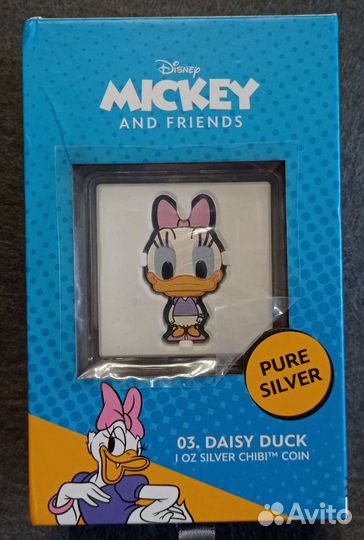 Монеты Ниуэ Микки и его друзья Чиби Серебро