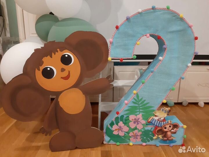 Чебурашка Декорация, фигурка, декорация, фотозона