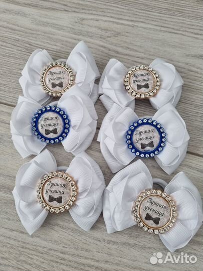 Школьные бантики и букет из бантиков