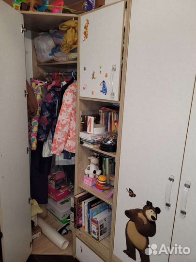 Детская мебель Атлас (кровать,угловой шкаф,тумба)