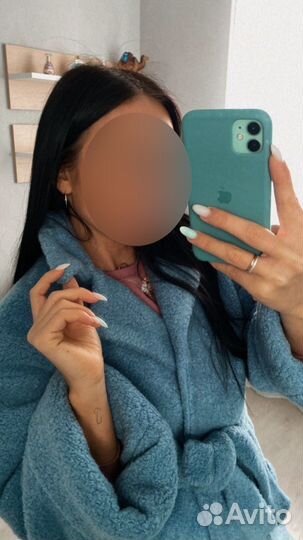 Шубка тедди теплая с шерстью, сентипон, one size