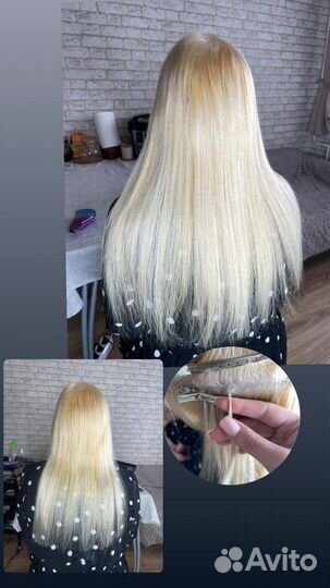 Наращивание натуральных волос капсулы