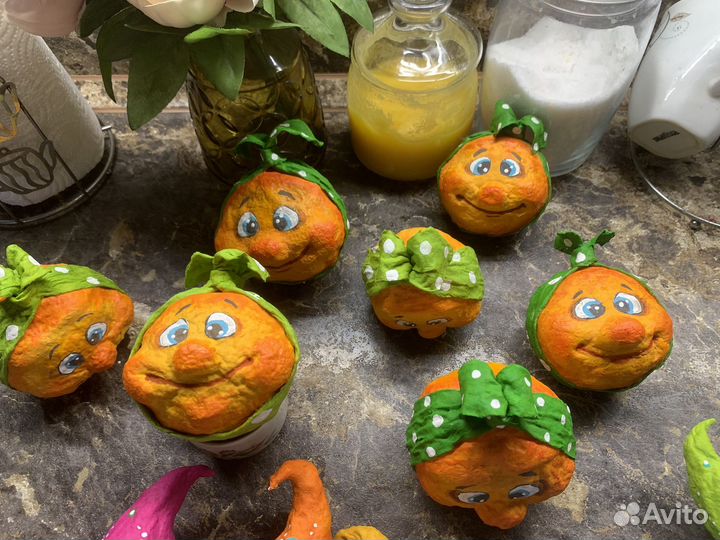 Ватные елочные игрушки ручная работа