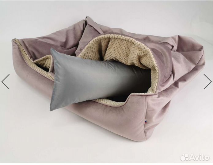 Лежанка для крупных собак, лежанка-норка