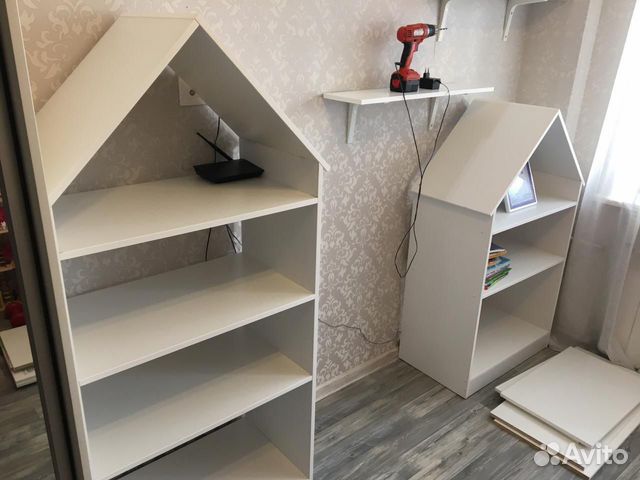 Детские домики стеллажи