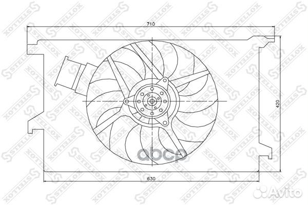 29-99271-SX вентилятор охлаждения без кожуха O