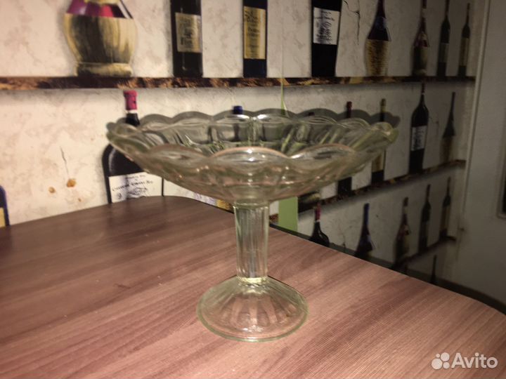 Ваза для фруктов на ножке СССР