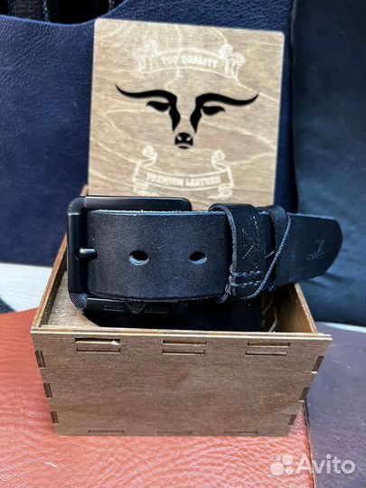 Ремень Armani из натуральной кожи