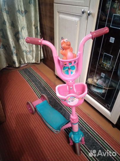 Самокат детский трехколесный бу