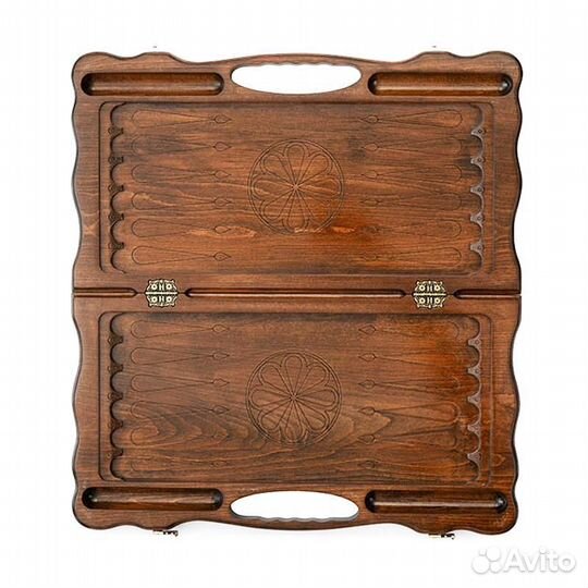 Нарды и шашки резные Герб Осетии 61 х 60 см бук Азербайджан 62618